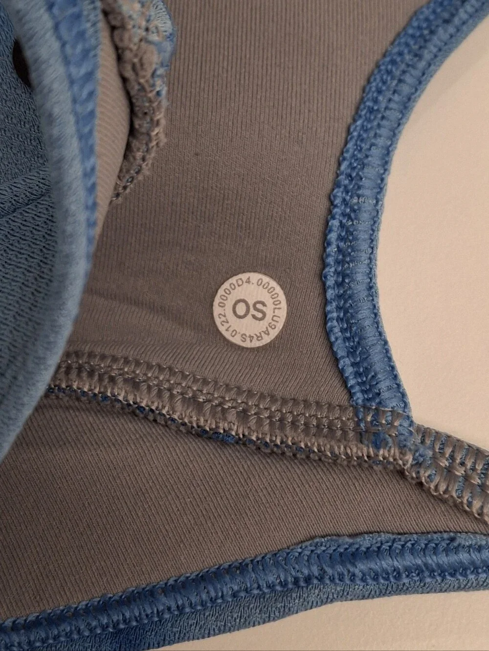 lululemon Ear Loop Face Mask Tidal Dye Vapor Hawaiian Blue/Rhino Grey